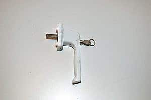 Greep DraaikiepKruk/Greep/Hendel- Afsluitbaar Wit - Hoh bevestigings maten= 43mm.