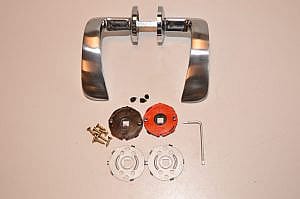 Valli&Colombo Valli&Valli   Deurkruk/Deurklink/Deurgreep wc klink Wc Greep.  M/ROZ VV H 195R Chrome complete set (chrome) (deurklink) (deurhendel) (deurgreep) (deurkruk) (wcklink) (wcgreep)