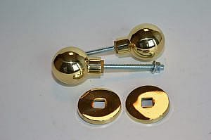 Voordeur knop voordeur greep  Messing/Titanium Kogel 60mm (knop) (messing) (kogel) (voordeurgreep) (voordeurknop) (voordeur hendel) (voordeur bal) (ronde bal) (rond) Let op dit is geen set gaat per 1 artikel.
