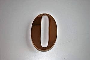 Huisnummer Getal 0 Brons BZ/PVD/TIN Incl bevestiging (huisnummer) (nummer) (getal) (huis)