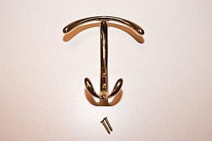 Valli Valli massief messing kapstokhaak     E155 MESS