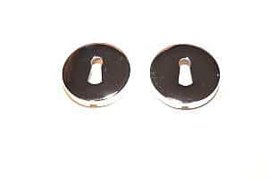 Valli Valli Deur/cilinder  rozet Chroom  tbv van een baardsleutel