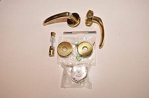 ES ECOSTILE DESIGN deurkruk geveerd massief messing tbv wc deur.