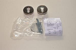 Hardbrass Mariani Veiligheidsrozet rond rozet Blind rozet NIKA PVD INOX RVS  SKG ** A01C01